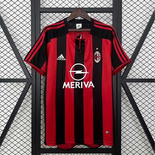 Tailandia Camiseta AC Milan Replica Primera Ropa Retro 2003-2004